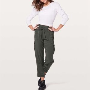 lululemon athletica Olive Green Cargo Jogger Pants